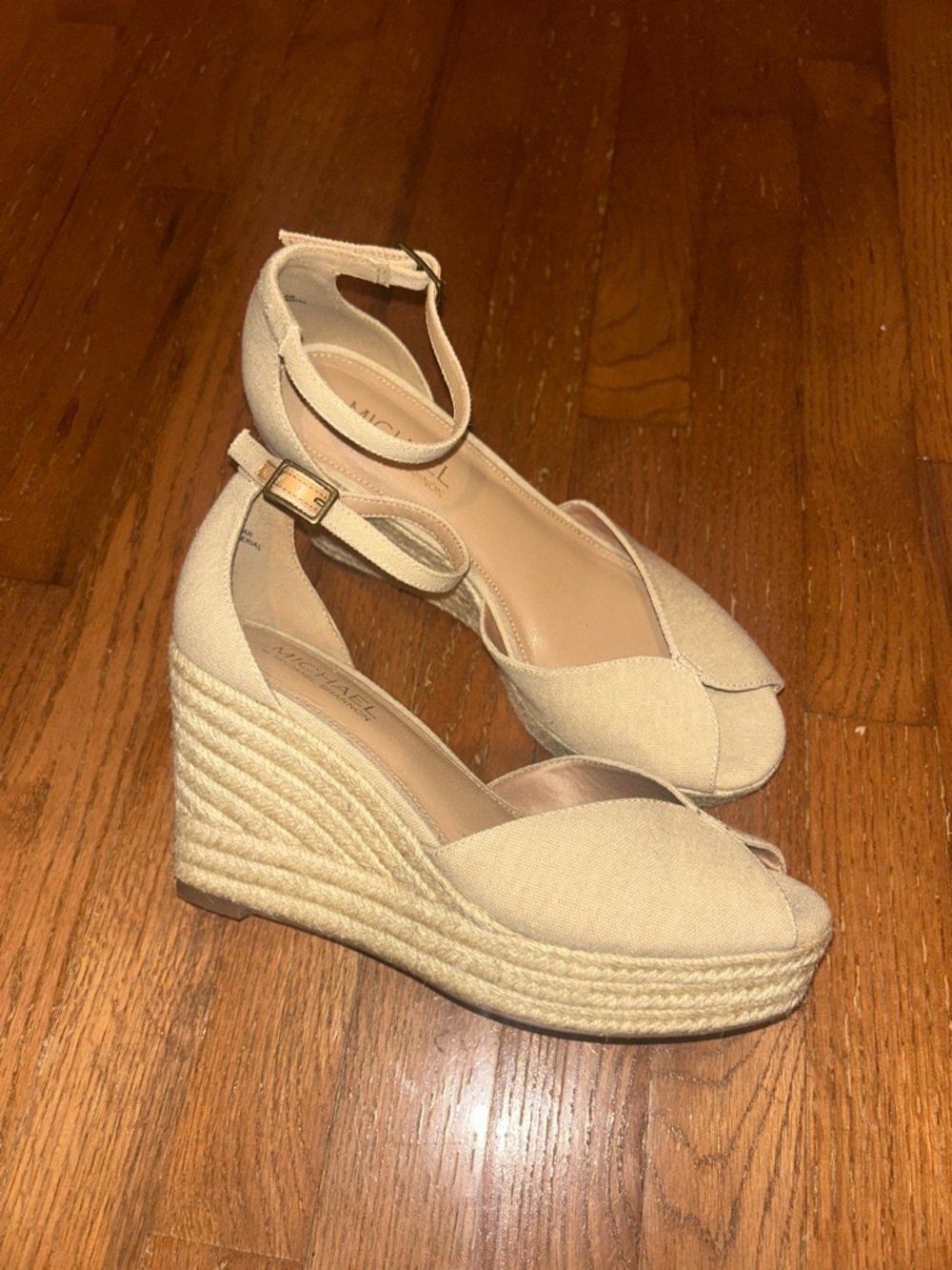 MICHAEL by Michael Shannon Posie Women's Ankle-Strap Peep-Toe Wedge Sandals